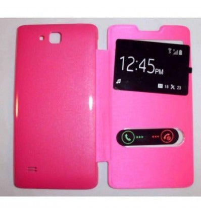 Funda Inteligente S-VIEW Cover rosa Huawei Ascend c8816