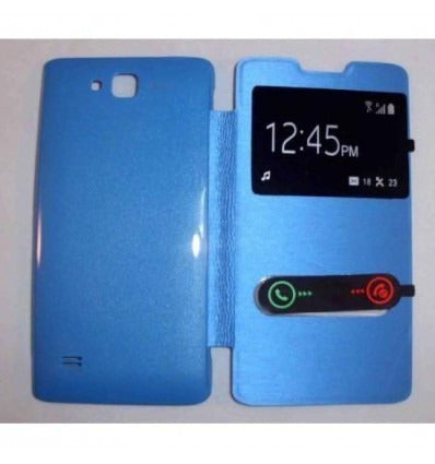 Funda Inteligente S-VIEW Cover azul celeste Huawei Ascend c8816
