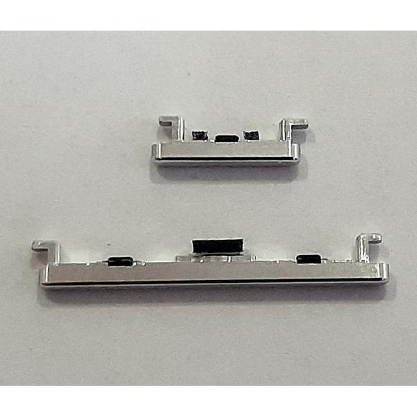 Set 2 botones platas para Huawei Honor 70 FNE-AN00 calidad premium