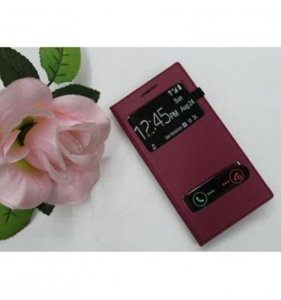 Funda Inteligente S-VIEW Cover Huawei G6 rojo-granate
