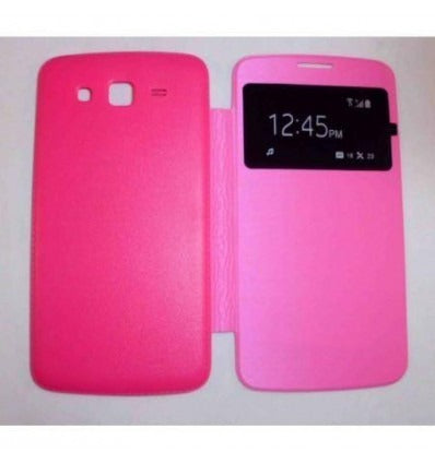Funda inteligente S-View Cover rosa Samsung Galaxy Grand 2 G