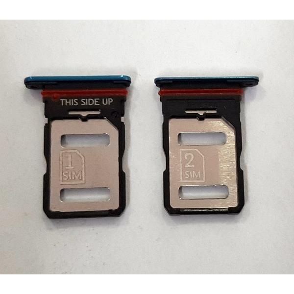 Soporte o bandeja dual sim azul para Motorola Moto Edge 30 XT2203 calidad premium