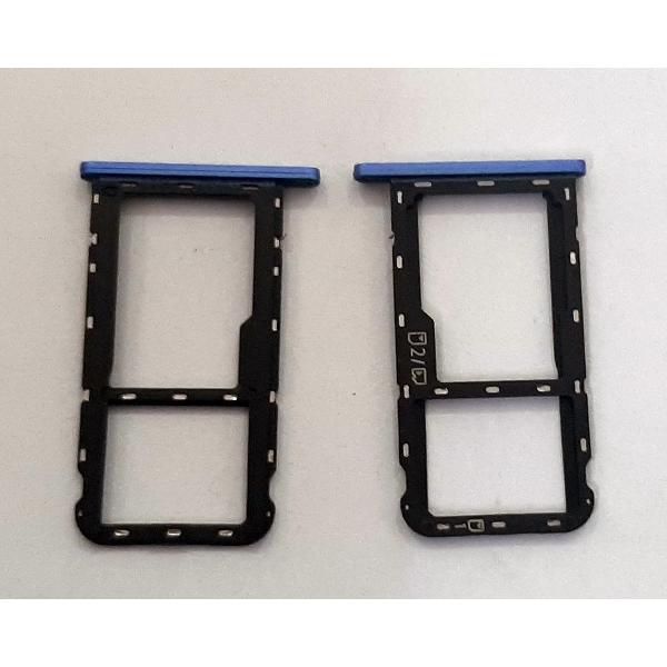 Soporte o bandeja sim azul para ZTE Blade A72 calidad premium