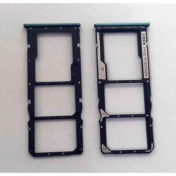 Soporte o bandeja dual sim verde para Xiaomi Poco M5 calidad premium