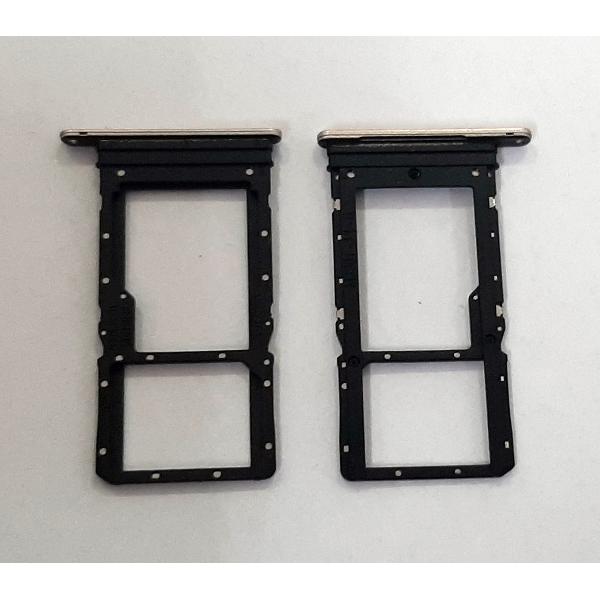 Soporte o bandeja dual sim dorada para Huawei Honor X7 calidad premium