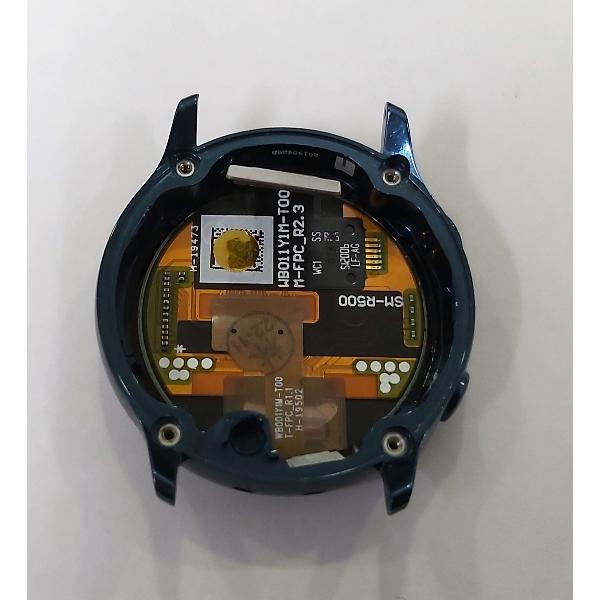 Pantalla lcd para Samsung Galaxy Watch Active R500 mas tactil negro mas marco azul calidad premium