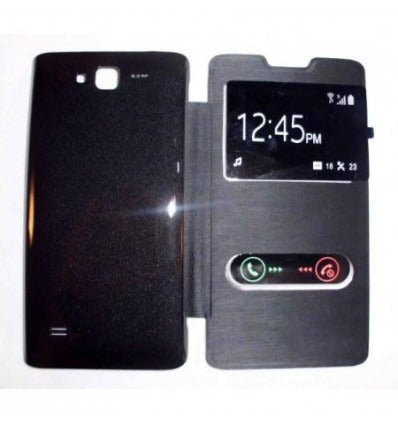 Funda Inteligente S-VIEW Cover negro Huawei Ascend c8816
