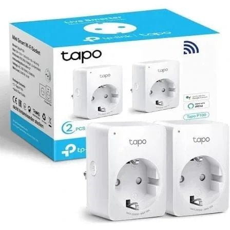 Enchufe WiFi Inteligente TP-Link Tapo P100/ Pack 2 - PixelPlaza