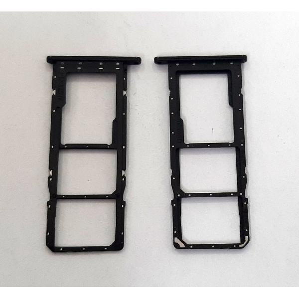 Soporte o bandeja dual sim negra para Samsung Galaxy A04E SM-A042 calidad premium
