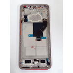 Pantalla lcd para Xiaomi 12 Lite 56000400L900 mas tactil negro mas marco rosa Service Pack