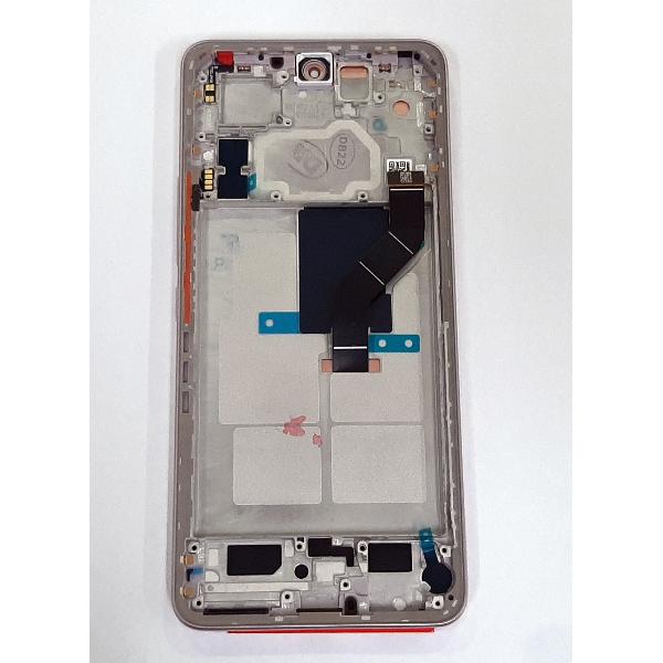 Pantalla lcd para Xiaomi 12 Lite 56000400L900 mas tactil negro mas marco rosa Service Pack