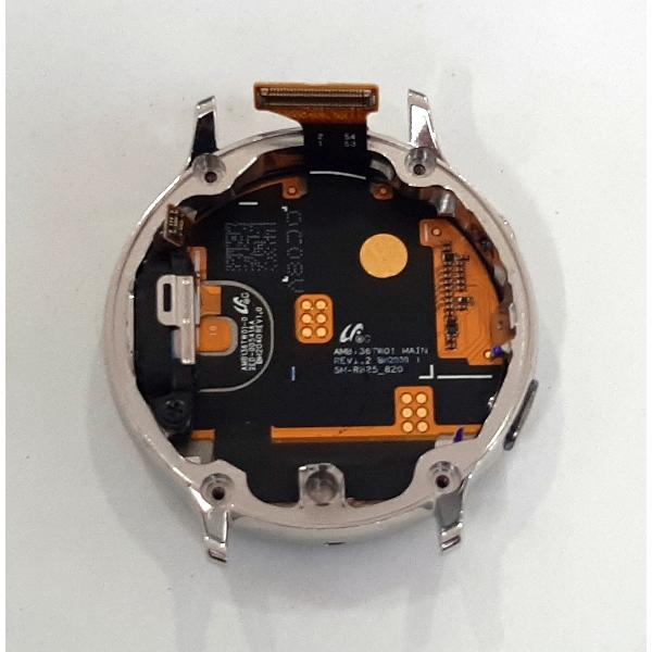 Pantalla lcd para Samsung Watch Active 2 R820 R825 mas tactil negro mas marco plata calidad premium