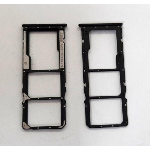 Soporte o bandeja dual sim negra para Xiaomi Poco M5s calidad premium