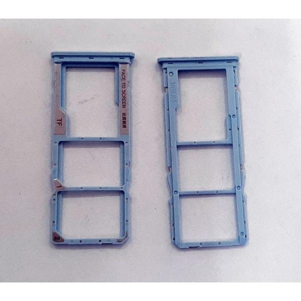 Soporte o bandeja dual sim azul para Xiaomi Redmi A1 calidad premium
