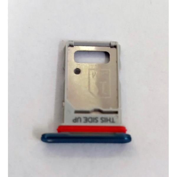 Soporte o bandeja dual sim azul claro para Motorola Moto G200 5G XT2175 calidad premium