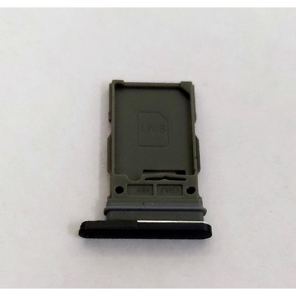 Soporte o bandeja single sim negra para Samsung Galaxy S21 FE G990B calidad premium