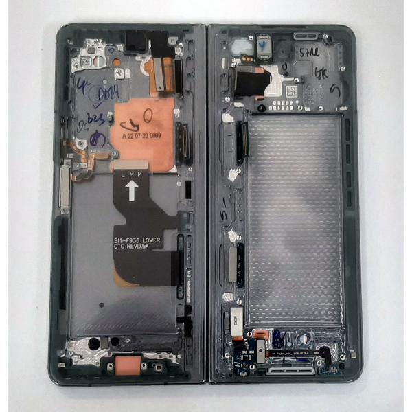 Pantalla lcd para Samsung Galaxy Z Fold 4 F936 GH82-29461B mas tactil negro mas marco verde Service Pack