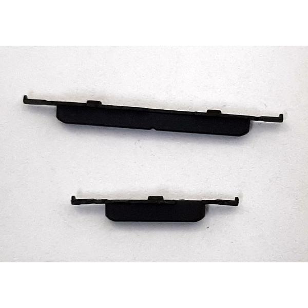 Set 2 botones negros para Motorola Moto G72 XT2255-1 calidad premium