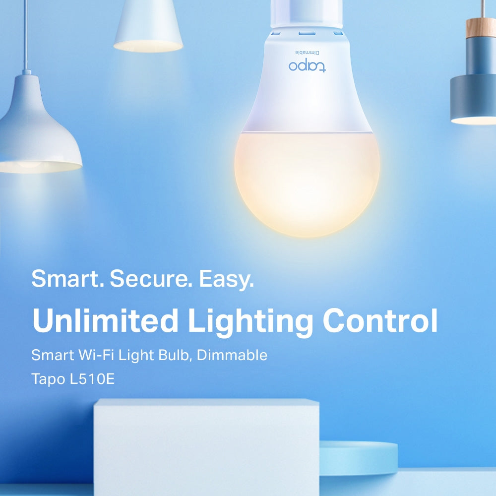 Bombilla inteligente regulable tp link tapo l510e pack 2 unidades