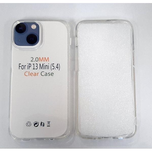 Funda de silicona transparente de 2 mm para iPhone 13 Mini