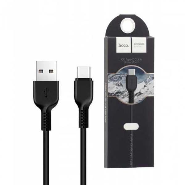 Cable cargador  USB a Tipo-C 3A carga rapida 1 Metro Hoco X20
