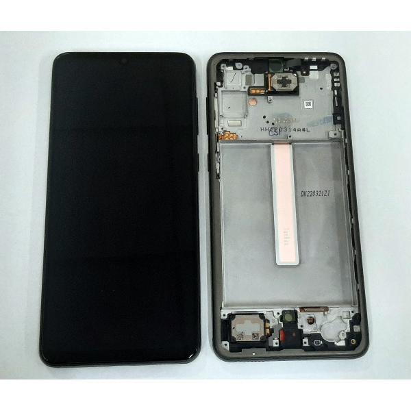 Pantalla lcd para Samsung Galaxy A33 5G SM-A336B GH82-28143A mas tactil negro mas marco negro Service Pack GH82-281