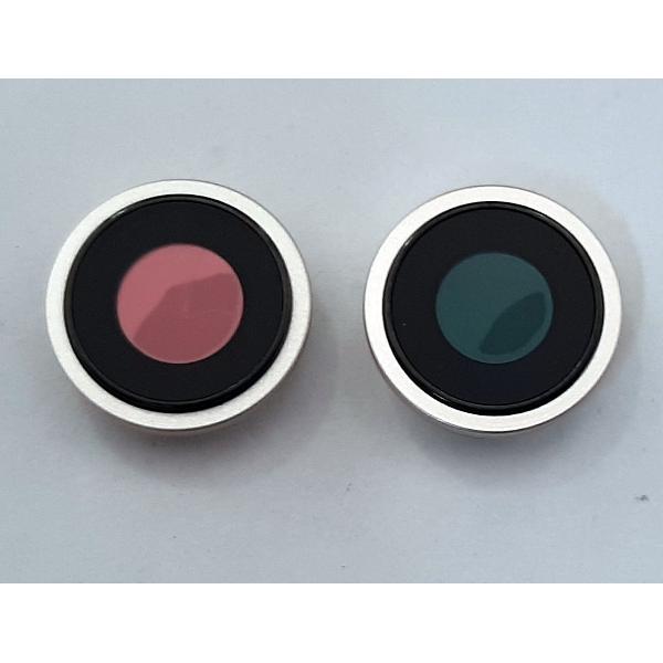 Set 2 cubierta camara plata para IPhone 14 14 Plus calidad premium