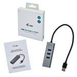 Hub i - tec USB 3.0 con 3 puertos USB 3.0 y ethernet glan rj - 45