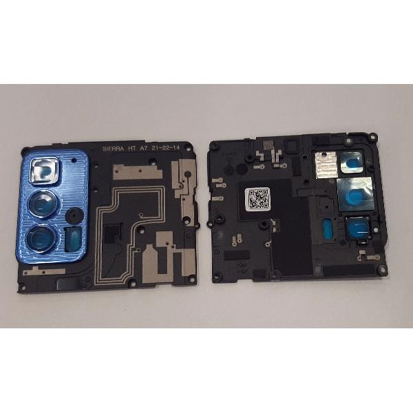 Carcasa sujecion mas cubierta camara azul oscuro para Motorola Edge 20 Pro XT2153 calidad premium