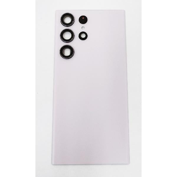 Tapa trasera o tapa bateria purpura para Samsung Galaxy S23 Ultra SM-S918 mas cubierta camara