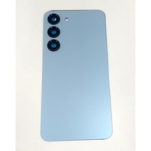 Tapa trasera o tapa bateria azul para Samsung Galaxy S23 SM-S911 mas cubierta camara