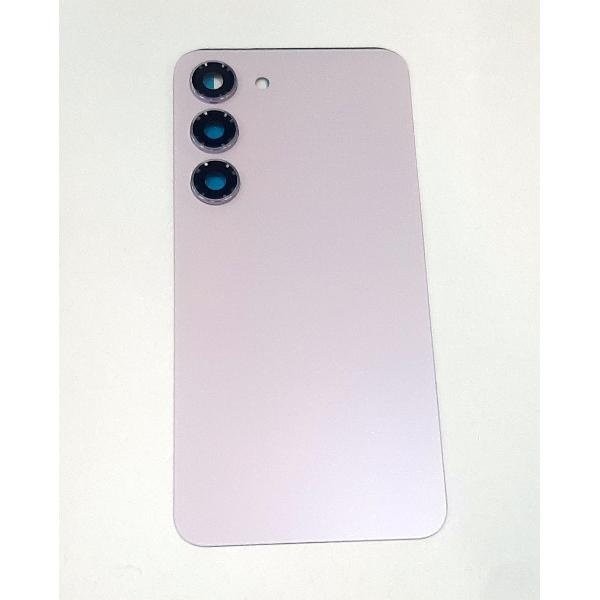 Tapa trasera o tapa bateria rosa para Samsung Galaxy S23 SM-S911 mas cubierta camara