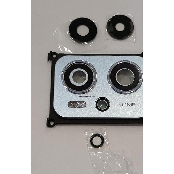set 3 lente camara para Xiaomi Poco X4 GT 5g mas cubierta camara azul calidad premium