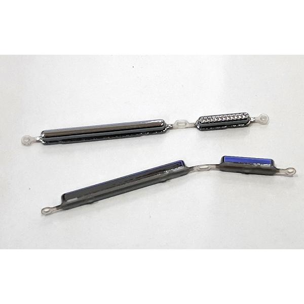 Set 2 botones plata para Motorola moto g8 calidad premium
