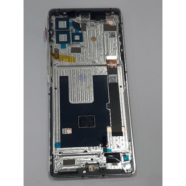 Pantalla lcd para ZTE Axon 30 Ultra mas tactil negro mas marco plata calidad premium