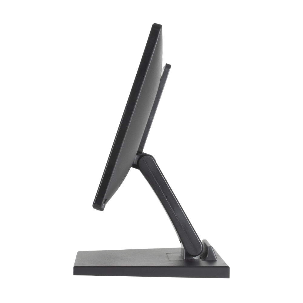 Iggual Monitor táctil resistivo 15,6", 16:9 HD+, VGA HDMI USB-A, Peana plegable, Negro