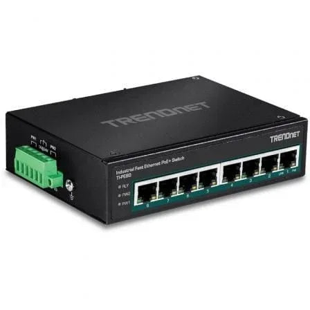 Switch TRENDnet TI-PE80 8 Puertos/ RJ-45 Gigabit 10/100 PoE - PixelPlaza