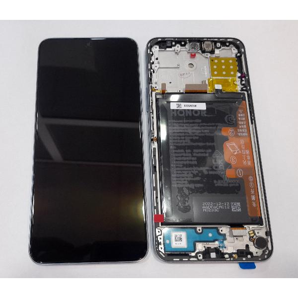 Pantalla lcd para Huawei Honor X8a 0235AEUK mas tactil negro mas marco plata Service Pack