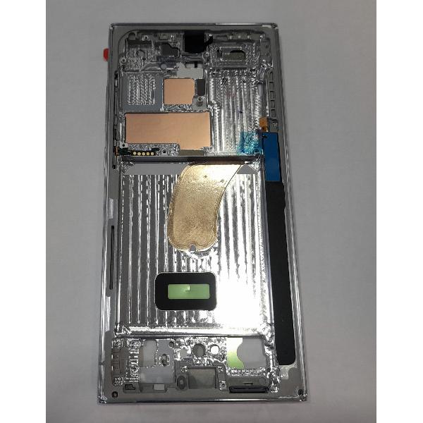 Carcasa central o marco lima azul sky para Samsung Galaxy S23 Ultra SM-S918 GH96-15833G Service Pack