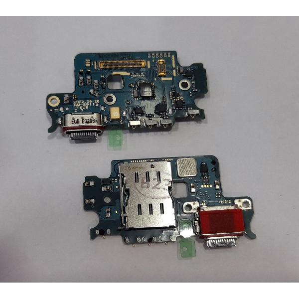 Flex puerto carga para Samsung Galaxy S23 SM-S911B GH96-15629A mas lector sim Service Pack
