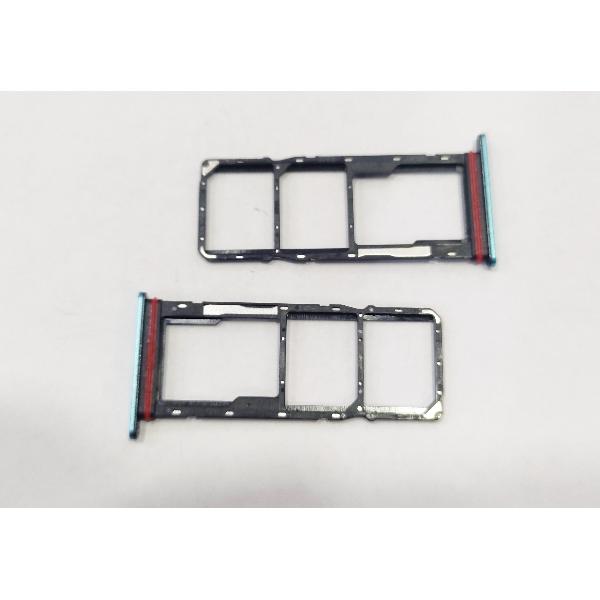 Soporte o bandeja SIM azul para Motorola MOTO E32 dual sim calidad premium