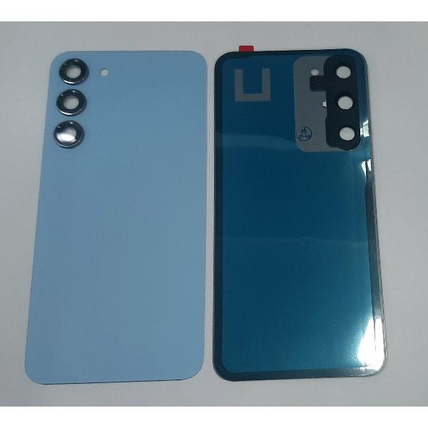 Tapa trasera o tapa bateria azul para Samsung Galaxy S23 Plus SM-S916 mas cubierta camara