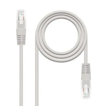 Cable de Red RJ45 UTP Nanocable 10.20.0101-L150 Cat.5e/ 1.5m/ Gris - PixelPlaza