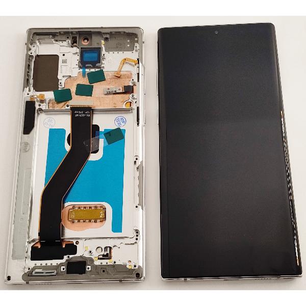 Pantalla oled para Samsung Galaxy Note 10 Plus N975F N976B mas tactil negro mas marco plata compatible
