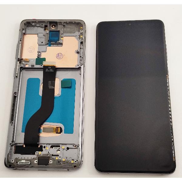 Pantalla oled para Samsung Galaxy S20 Plus S20+ G985 G986 5G mas tactil negro mas marco gris compatible