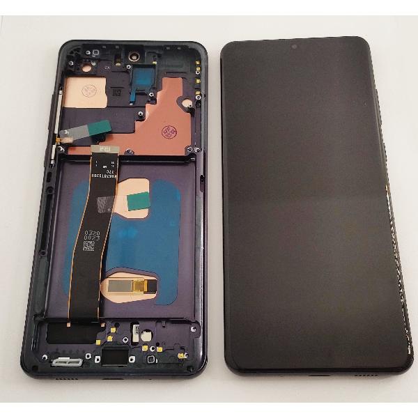 Pantalla oled para Samsung Galaxy S20 Ultra SM-G988 G988 mas tactil negro mas marco negro compatible