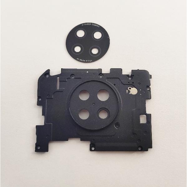 Carcasa sujecion mas cubierta camara negra para Xiaomi Redmi Note 9 5G calidad premium