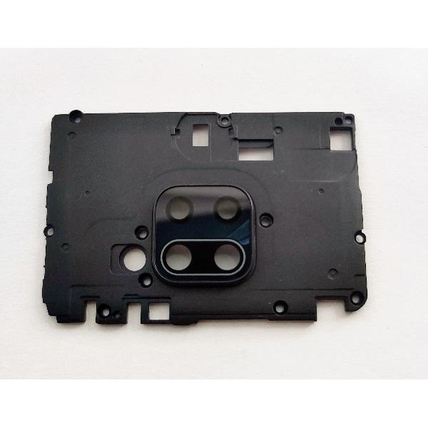 Carcasa sujecion mas cubierta camara negra para Xiaomi Redmi Note 9 calidad premium