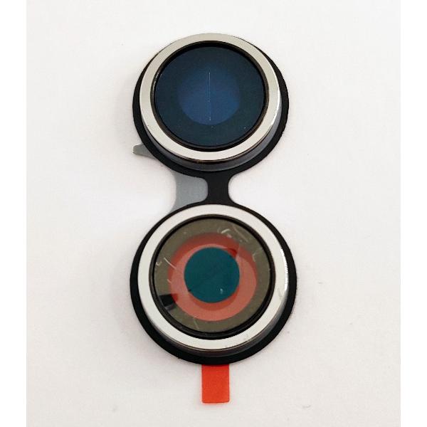 Set 2 cubierta camara plata para Oppo A96 5G calidad premium