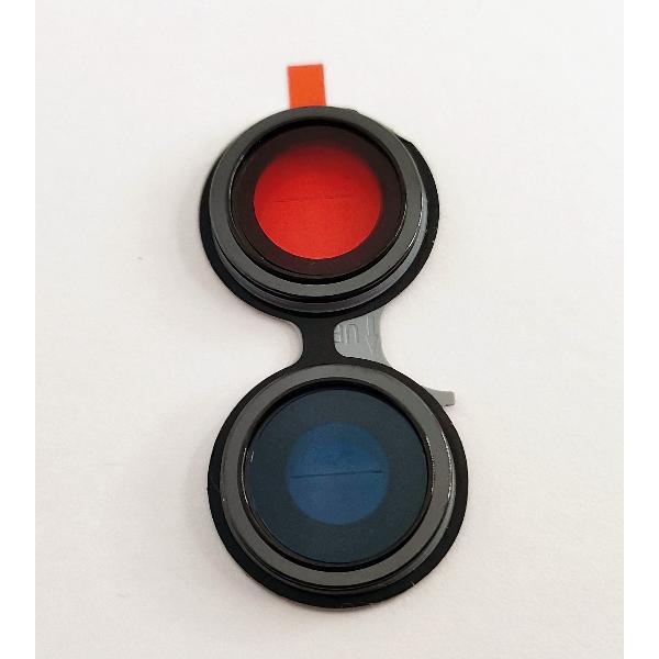 Set 2 cubierta camara azul para Oppo A96 5G calidad premium
